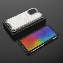 Coque Antichoc Galaxy S10 Lite Et A91 Honeycomb Transparent -All For Phone Magasin coque galaxy a91 frac3952 12