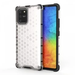 Coque Antichoc Galaxy S10 Lite Et A91 Honeycomb Transparent
