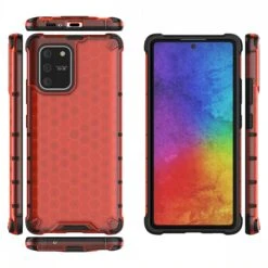 Coque Antichoc Galaxy S10 Lite Et A91 Honeycomb Rouge -All For Phone Magasin coque galaxy a91 frac3954 2