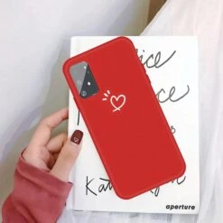 Coque Silicone Galaxy S10 Lite Et A91 Petit Cœur Rouge -All For Phone Magasin coque galaxy a91 frac3961 4