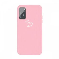 Coque Silicone Galaxy S10 Lite Et A91 Petit Cœur Rose