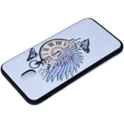 Coque Silicone Galaxy J3 2017 / J3 Pro Horloge Blanc -All For Phone Magasin coque galaxy j3 2017 frac2153 3