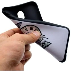 Coque Silicone Galaxy J3 2017 / J3 Pro Horloge Blanc -All For Phone Magasin coque galaxy j3 2017 frac2153 4