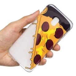 Coque Silicone Galaxy J3 2017 / J3 Pro Pizza Jaune -All For Phone Magasin coque galaxy j3 2017 frac2169 5