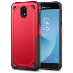 Coque Antichoc Galaxy J3 2017 / J3 Pro Rough Armor Rouge