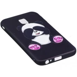 Coque Silicone Samsung Galaxy J3 2017 Lovely Panda Noir -All For Phone Magasin coque galaxy j3 2017 frac2420 2
