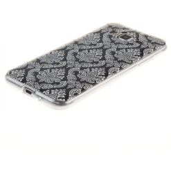 Coque Silicone Galaxy J3 / Galaxy J3 2016 Fleurs De Damas Noir -All For Phone Magasin coque galaxy j3 frac2375 2