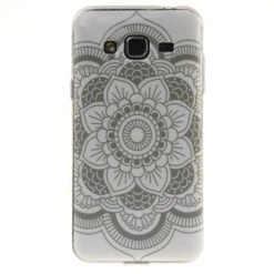 Coque Silicone Galaxy J3 / Galaxy J3 2016 Mandala Blanc