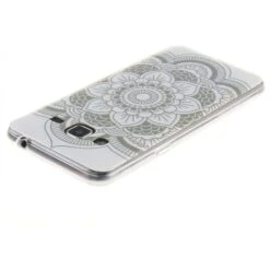 Coque Silicone Galaxy J3 / Galaxy J3 2016 Mandala Blanc -All For Phone Magasin coque galaxy j3 frac2376 3