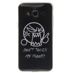 Coque Silicone Galaxy J3 / Galaxy J3 2016 Colérique Noir