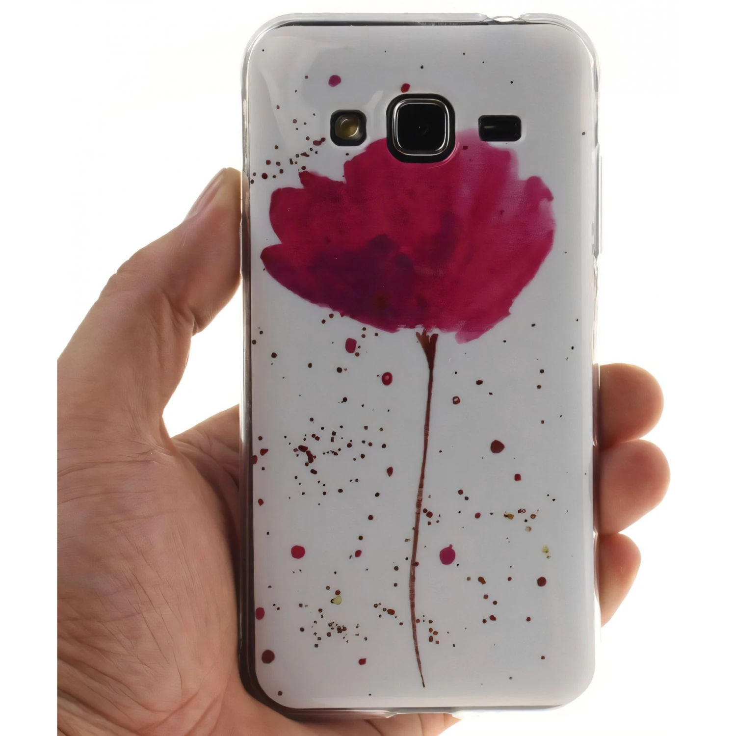 Coque Silicone Galaxy J3 / Galaxy J3 2016 Coquelico Blanc 7 Coque Silicone Galaxy J3 / Galaxy J3 2016 Coquelico Blanc – Image 5