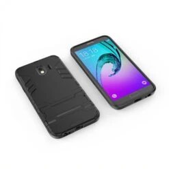 Coque Antichoc Galaxy J4 2018 Avec Petit Support Cool Guard Noir -All For Phone Magasin coque galaxy j4 2018 frac2745 2