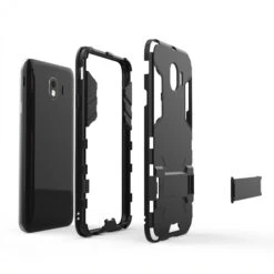 Coque Antichoc Galaxy J4 2018 Avec Petit Support Cool Guard Noir -All For Phone Magasin coque galaxy j4 2018 frac2745 4