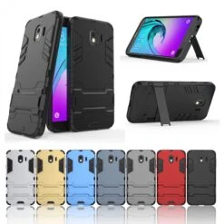 Coque Antichoc Galaxy J4 2018 Avec Petit Support Cool Guard Noir -All For Phone Magasin coque galaxy j4 2018 frac2745 8