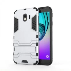 Coque Antichoc Galaxy J4 2018 Avec Petit Support Cool Guard Argent -All For Phone Magasin coque galaxy j4 2018 frac2746 1