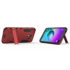 Coque Antichoc Galaxy J4 2018 Avec Petit Support Cool Guard Rouge -All For Phone Magasin coque galaxy j4 2018 frac2748 4