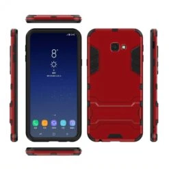 Coque Antichoc Galaxy J4 Plus Avec Petit Support Cool Guard Rouge -All For Phone Magasin coque galaxy j4 plus frac2787 3