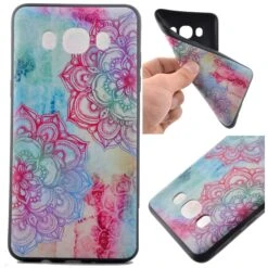 Coque Silicone Galaxy J5 2016 Lotus Bleu