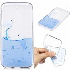 Coque Silicone Galaxy J5 Et J5 Pro Eau Bleu