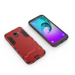 Coque Antichoc Galaxy J6 2018 Cool Guard Rouge -All For Phone Magasin coque galaxy j6 2018 frac2743 2