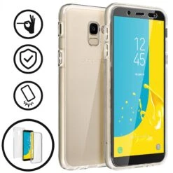 Coque Intégrale En Silicone Samsung Galaxy J6 Plus Et J6 Prime -All For Phone Magasin coque galaxy j6 plus frac2679 1