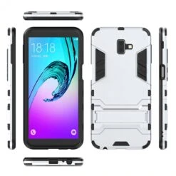 Coque Antichoc Galaxy J6 Plus Avec Petit Support Cool Guard Blanc -All For Phone Magasin coque galaxy j6 plus frac2775 3