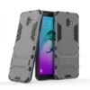 Coque Antichoc Galaxy J6 Plus Avec Petit Support Cool Guard Gris -All For Phone Magasin coque galaxy j6 plus frac2776