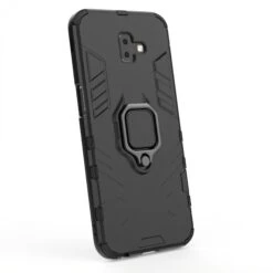 Coque Silicone Hybride Galaxy J6 Plus Avec Anneau Noir -All For Phone Magasin coque galaxy j6 plus frac2820 3