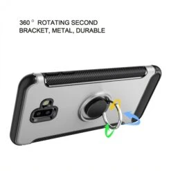 Coque Antichoc Galaxy J6 Plus Avec Anneau Rotatif Argent -All For Phone Magasin coque galaxy j6 plus frac2853 4