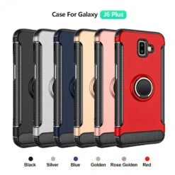 Coque Antichoc Galaxy J6 Plus Avec Anneau Rotatif Argent -All For Phone Magasin coque galaxy j6 plus frac2853 7