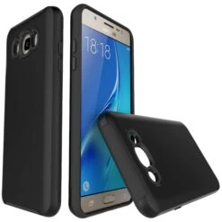 Coque Antichoc Galaxy J7 2016 Aspect Brossé Noir -All For Phone Magasin coque galaxy j7 2016 frac2390 1