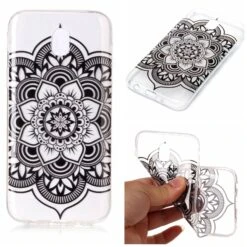 Coque Silicone Galaxy J7 2017 / J7 Pro Lotus Transparent