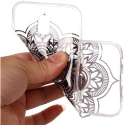 Coque Silicone Galaxy J7 2017 / J7 Pro Lotus Transparent -All For Phone Magasin coque galaxy j7 pro frac2163 4