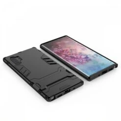 Coque Anitchoc Galaxy Note 10 Plus Hybride Avec Support Noir -All For Phone Magasin coque galaxy note 10 plus frac3913 2