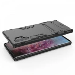 Coque Anitchoc Galaxy Note 10 Plus Hybride Avec Support Noir -All For Phone Magasin coque galaxy note 10 plus frac3913 5
