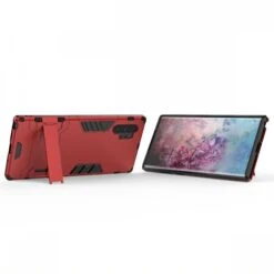 Coque Anitchoc Galaxy Note 10 Plus Hybride Avec Support Rouge -All For Phone Magasin coque galaxy note 10 plus frac3914 3