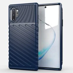 Coque Antichoc Galaxy Note 10 Plus Et Note 10 Plus 5G - Thunder Series Bleu Foncé