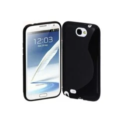 Coque Galaxy Note 2 Silicone S Line Noir