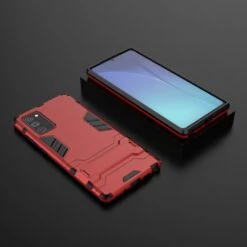 Coque Antichoc Galaxy Note 20 Hybride Avec Support - Rouge -All For Phone Magasin coque galaxy note 20 frac3648 3