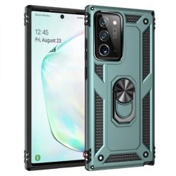 Coque Antichoc Galaxy Note 20 Hybrid Armor Avec Anneau - Vert