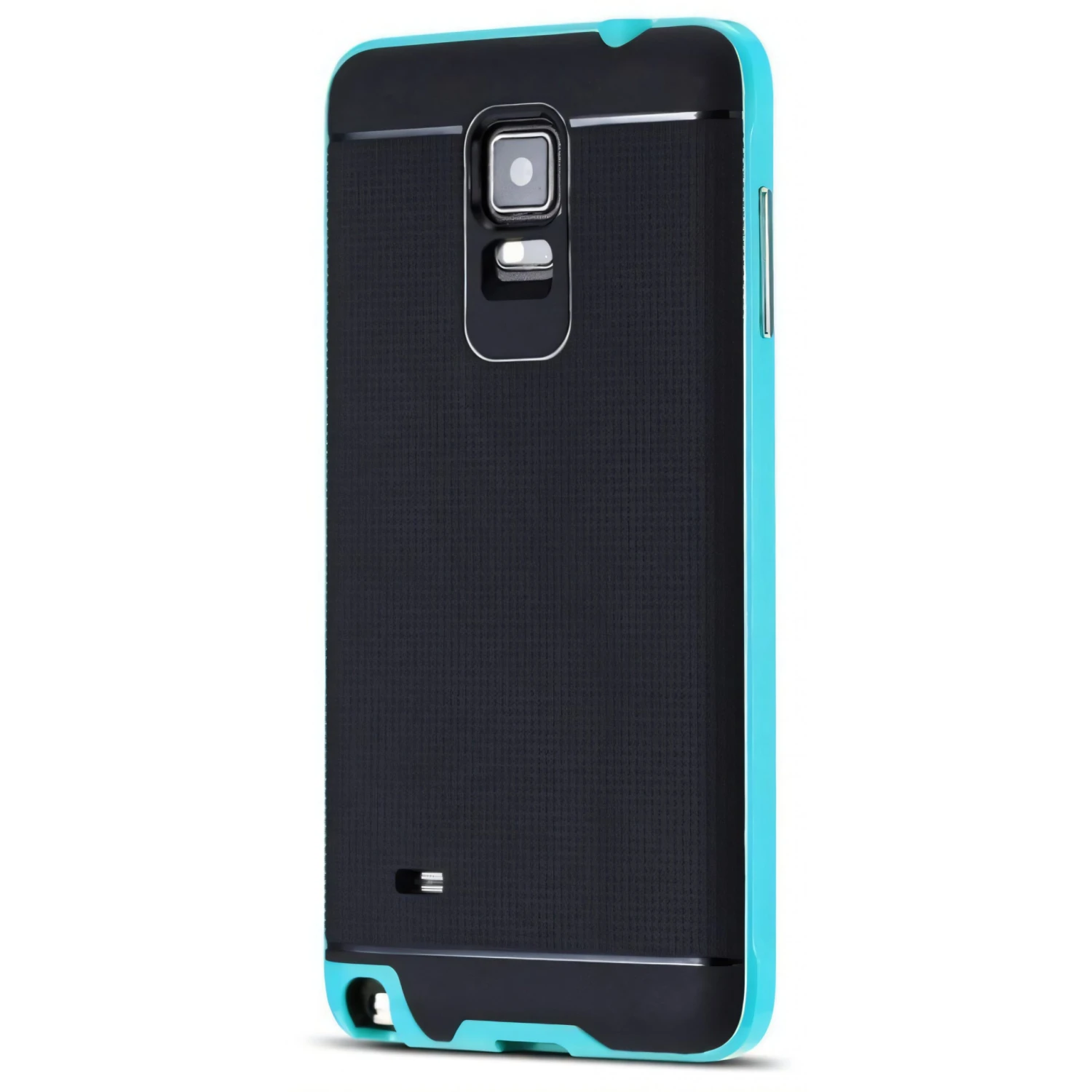Coque Galaxy Note 4 Silicone Hybrid Bleu 4 Coque Galaxy Note 4 Silicone Hybrid Bleu – Image 2