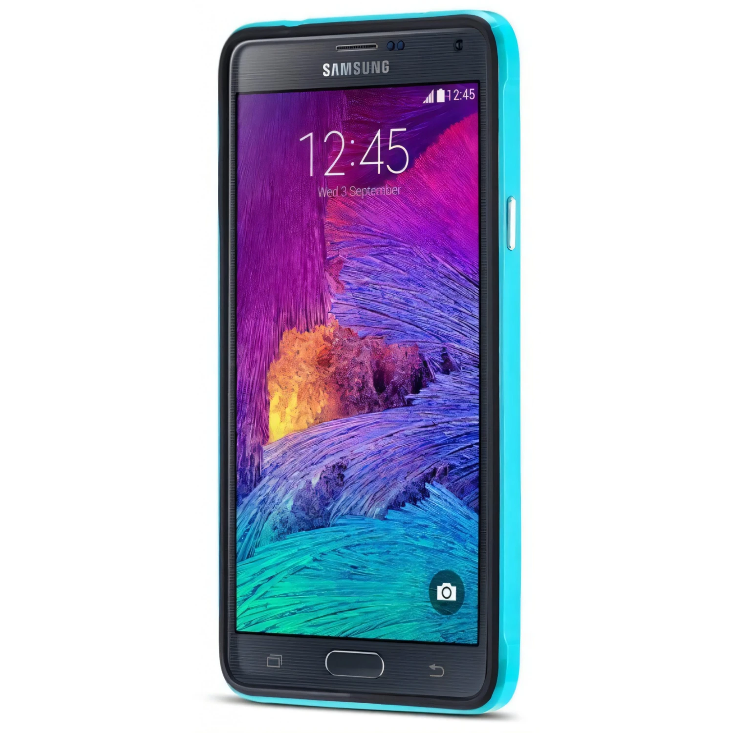 Coque Galaxy Note 4 Silicone Hybrid Bleu 5 Coque Galaxy Note 4 Silicone Hybrid Bleu – Image 3