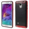 Coque Galaxy Note 4 Antichoc Silicone Hybrid Rouge 1 Coque Galaxy Note 4 Antichoc Silicone Hybrid Rouge -All For Phone Magasin coque galaxy note 4 frac1607