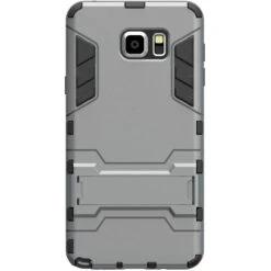 Coque Antichoc Galaxy Note 5 Hybride Avec Support Gris