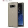 Coque Galaxy Note 8 Protection Litchi Gris