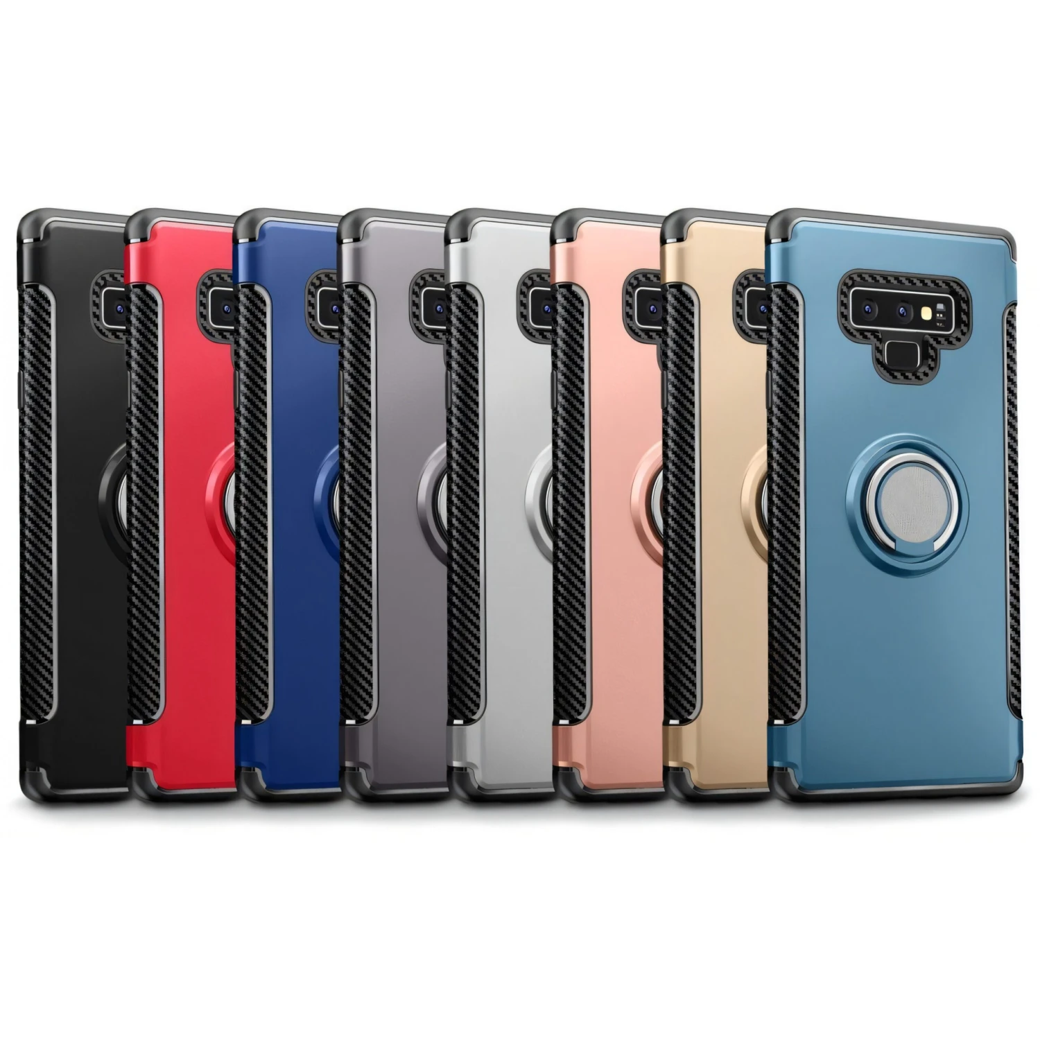 Coque De Protection Galaxy Note 9 Style Fibre De Carbone Noir 4 Coque De Protection Galaxy Note 9 Style Fibre De Carbone Noir – Image 2