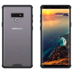 Coque Silicone Galaxy Note 9 Hybride Avec Bords Renforcés Noir -All For Phone Magasin coque galaxy note 9 frac2313 2