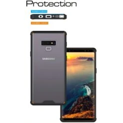 Coque Silicone Galaxy Note 9 Hybride Avec Bords Renforcés Noir -All For Phone Magasin coque galaxy note 9 frac2313 7