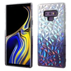 Coque Silicone Galaxy Note 9 Style Diamant Violet