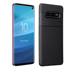Coque Silicone Samsung Galaxy S10 Triangles Noir -All For Phone Magasin coque galaxy s10 frac2864 8